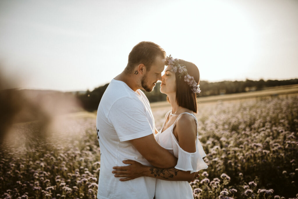 Liebesfotos in Blüten in Kassel