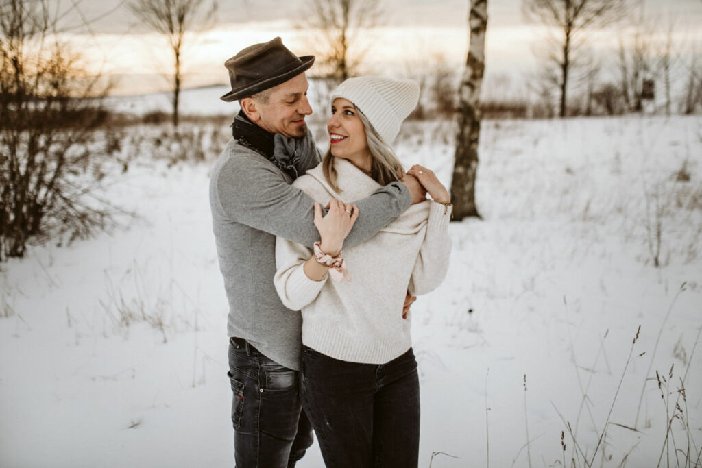 Wintershooting mit Paar in Kassel