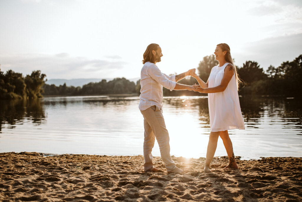 Strandfotos Paar am Bugasee