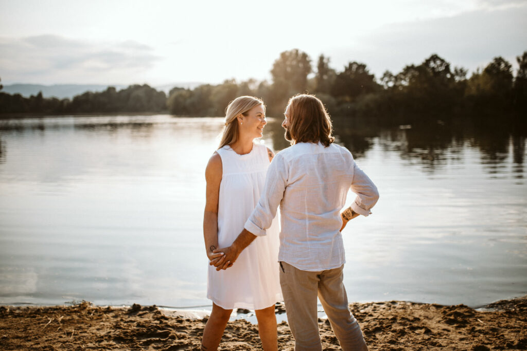 Strandfotos Paar am Bugasee