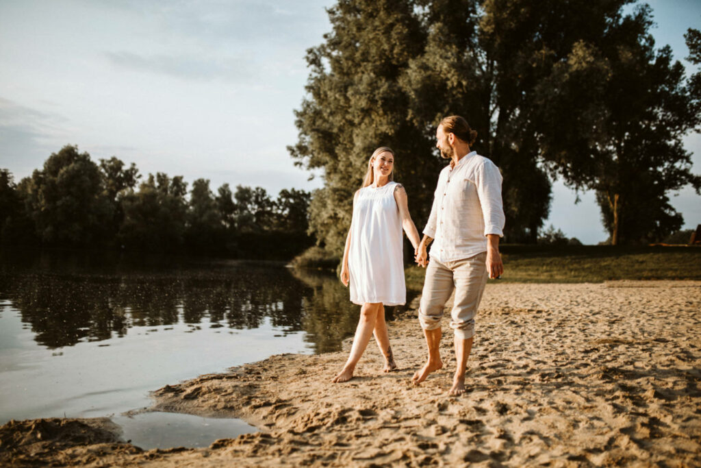 Strandfotos Paar am Bugasee