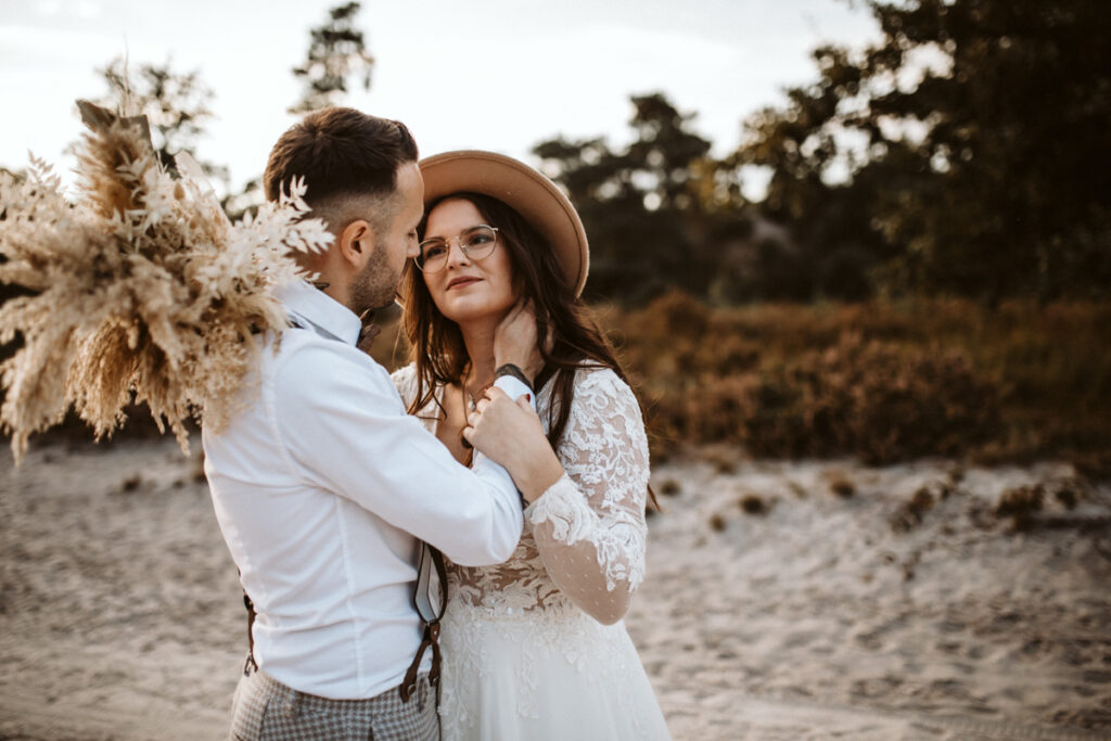 Hochzeitsfoto im Boho und Vintagestil