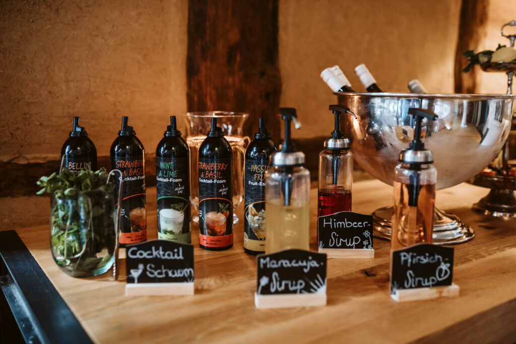 Sektbar Hochzeit Landhotelwaldhaus