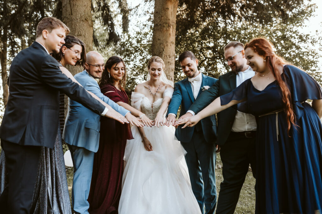 Hochzeitsreportage Gruppenfotos
