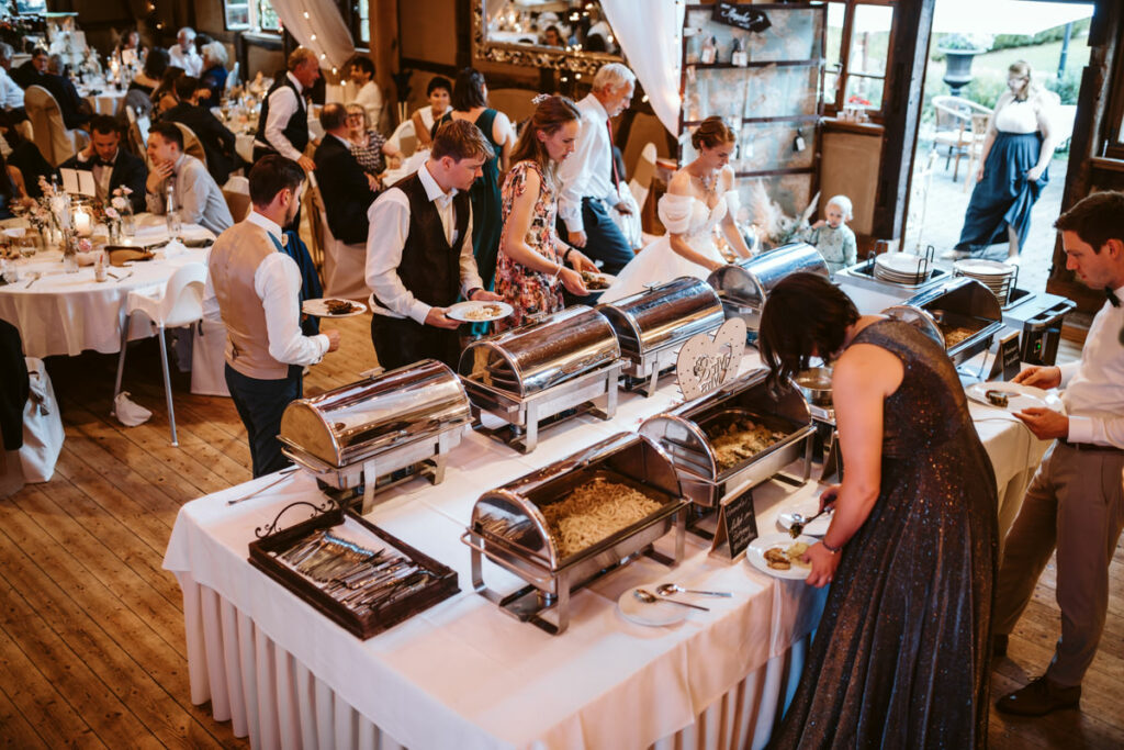 Hochzeitsreportage Landhotel Waldhaus Hochzeitsessen