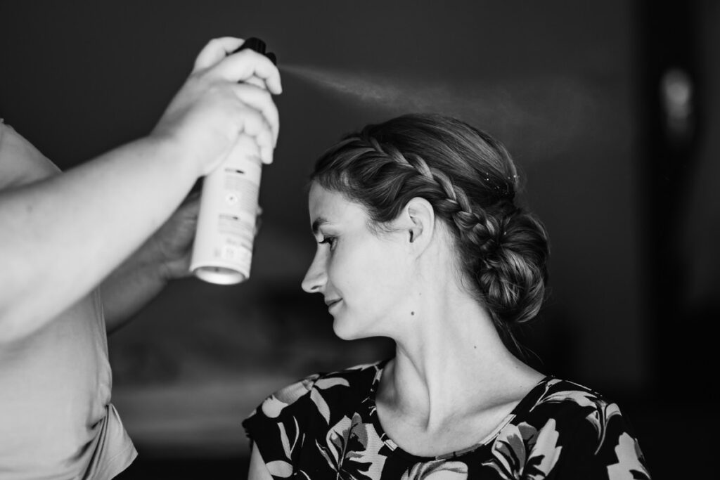 Brautstyling Getting ready Landhotel Waldhaus